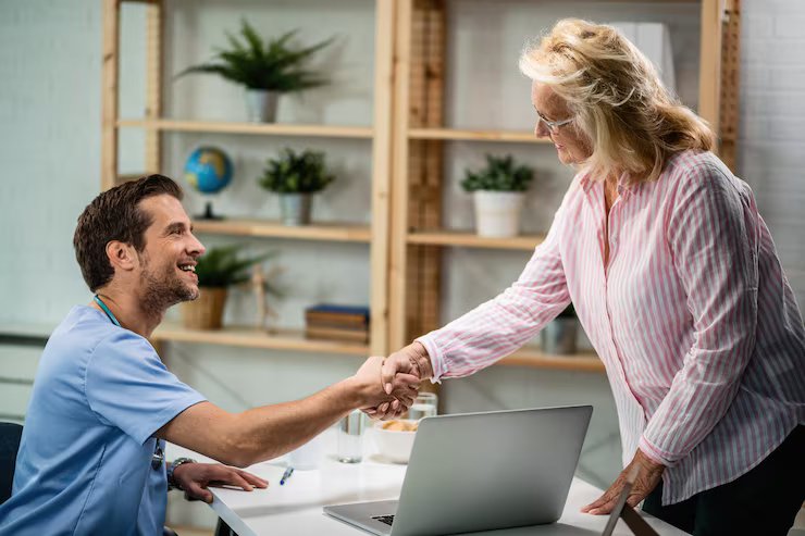 Licensed Practical Nurse providing skilled nursing care at home